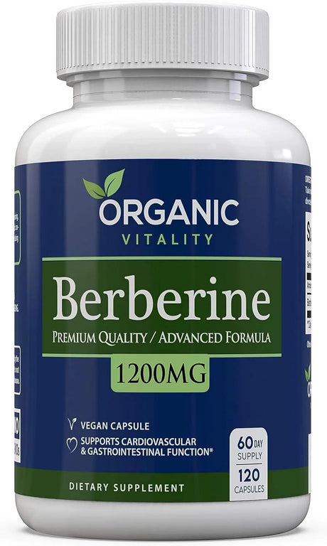 ORGANIC VITALITY - ORGANIC VITALITY Premium Berberine HCL Supplement 120 Capsulas - The Red Vitamin MX - Suplementos Alimenticios - {{ shop.shopifyCountryName }}