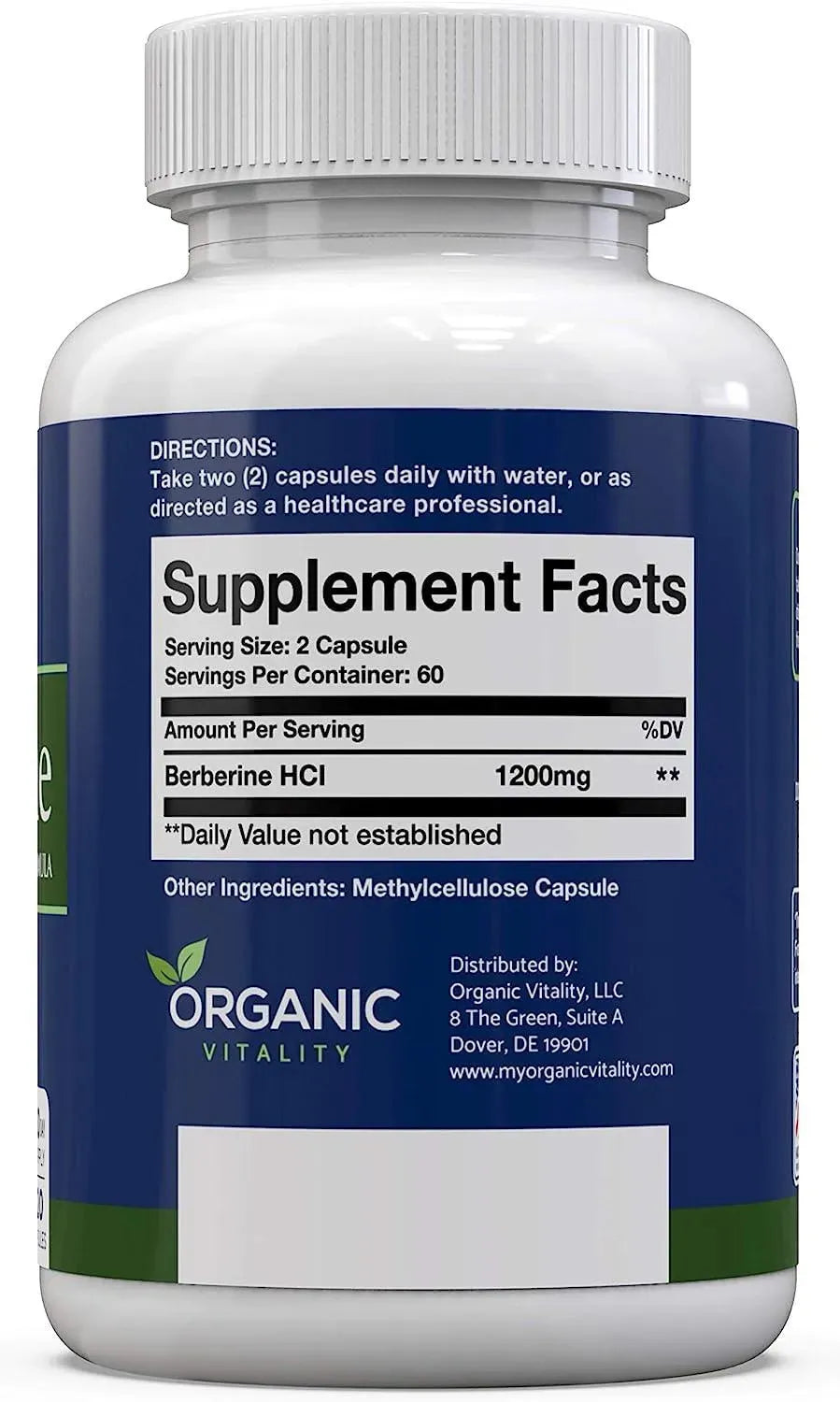 ORGANIC VITALITY - ORGANIC VITALITY Premium Berberine HCL Supplement 120 Capsulas - The Red Vitamin MX - Suplementos Alimenticios - {{ shop.shopifyCountryName }}