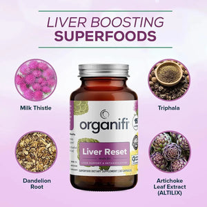 ORGANIFI - Organifi Liver Reset 30 Capsulas - The Red Vitamin MX - Suplementos Alimenticios - {{ shop.shopifyCountryName }}