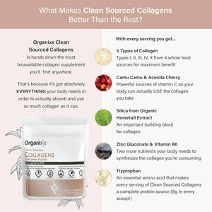 ORGANIXX - Organixx Clean Sourced Collagen Powder 127.5 Gr. - The Red Vitamin MX - Suplementos Alimenticios - {{ shop.shopifyCountryName }}