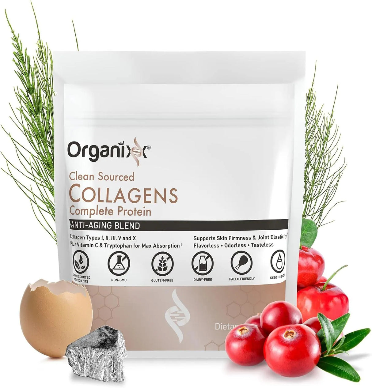 ORGANIXX - Organixx Clean Sourced Collagen Powder 127.5 Gr. - The Red Vitamin MX - Suplementos Alimenticios - {{ shop.shopifyCountryName }}