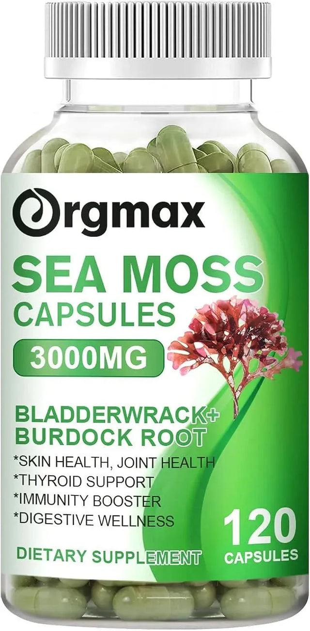 ORGMAX - Orgmax Organic Sea Moss 3000Mg. 120 Capsulas - The Red Vitamin MX - Suplementos Alimenticios - {{ shop.shopifyCountryName }}