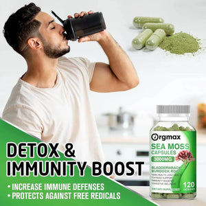 ORGMAX - Orgmax Organic Sea Moss 3000Mg. 120 Capsulas - The Red Vitamin MX - Suplementos Alimenticios - {{ shop.shopifyCountryName }}