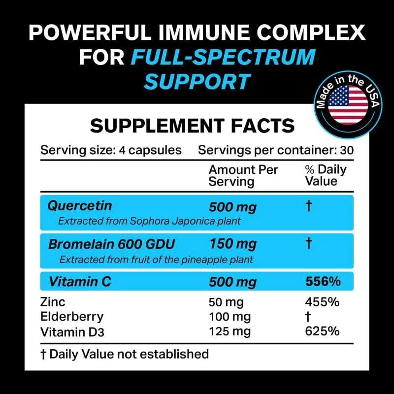 OROLINE NUTRITION - OroLine Nutrition Quercetin 500Mg. 120 Capsulas - The Red Vitamin MX - Suplementos Alimenticios - {{ shop.shopifyCountryName }}