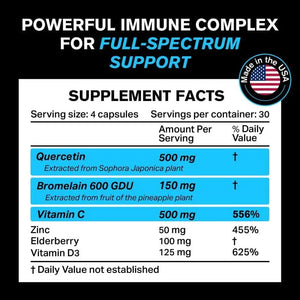 OROLINE NUTRITION - OroLine Nutrition Quercetin 500Mg. 120 Capsulas - The Red Vitamin MX - Suplementos Alimenticios - {{ shop.shopifyCountryName }}