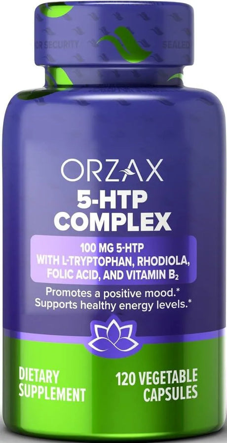 ORZAX - ORZAX 5-HTP with L-Tryptophan & Rhodiola, 100Mg. 120 Capsulas - The Red Vitamin MX - Suplementos Alimenticios - {{ shop.shopifyCountryName }}