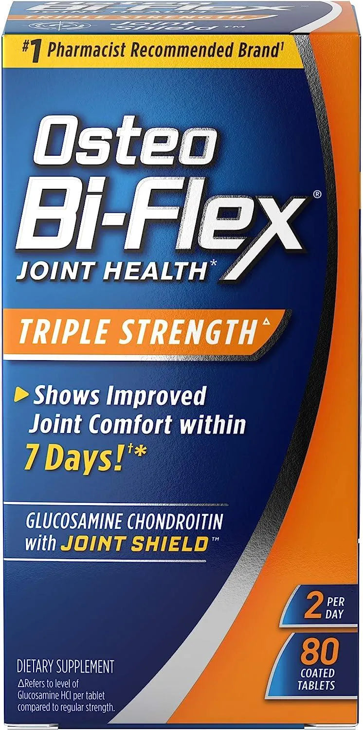 OSTEO - Osteo Bi-Flex Triple Strength Glucosamine Chondroitin with Vitamin C 80 Tabletas - The Red Vitamin MX - Suplementos Alimenticios - {{ shop.shopifyCountryName }}