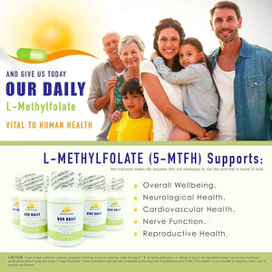 OUR DAILY - Our Daily L-Methylfolate 15Mg. 30 Capsulas - The Red Vitamin MX - Suplementos Alimenticios - {{ shop.shopifyCountryName }}
