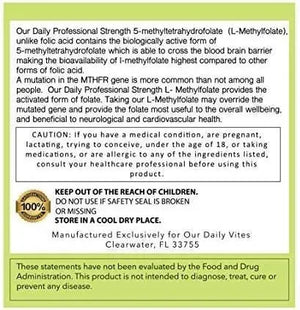 OUR DAILY - Our Daily L-Methylfolate 15Mg. 60 Capsulas - The Red Vitamin MX - Suplementos Alimenticios - {{ shop.shopifyCountryName }}