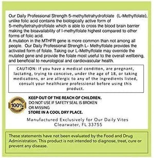 OUR DAILY - Our Daily L-Methylfolate 15Mg. 90 Capsulas - The Red Vitamin MX - Suplementos Alimenticios - {{ shop.shopifyCountryName }}
