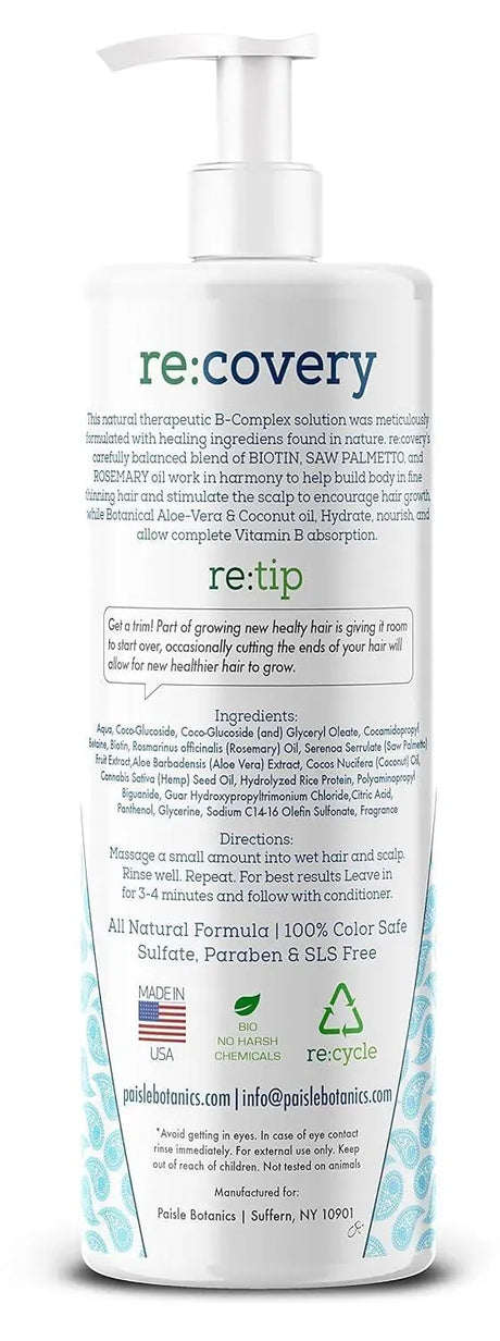 PAISLE BOTANICS - Paisle Botanics Biotin Shampoo for Hair Growth 8 Oz. - The Red Vitamin MX - Shampoo Para Cabello - {{ shop.shopifyCountryName }}