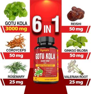 PAPNAMI - Papnami Organic Gotu Kola Extract 3200Mg. 90 Capsulas - The Red Vitamin MX - Suplementos Alimenticios - {{ shop.shopifyCountryName }}