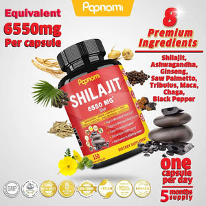 PAPNAMI - Papnami Shilajit Extract 6550Mg. 150 Capsulas - The Red Vitamin MX - Suplementos Alimenticios - {{ shop.shopifyCountryName }}