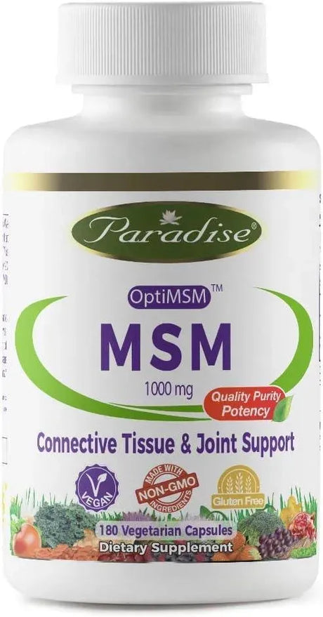 PARADISE HERBS - Paradise MSM 180 Capsulas - The Red Vitamin MX - Suplementos Alimenticios - {{ shop.shopifyCountryName }}