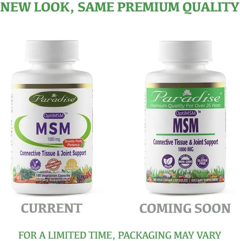 PARADISE HERBS - Paradise MSM 180 Capsulas - The Red Vitamin MX - Suplementos Alimenticios - {{ shop.shopifyCountryName }}