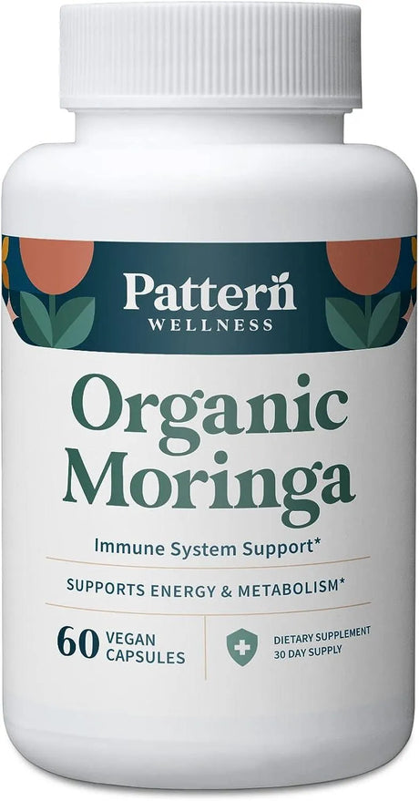 PATTERN WELLNESS - Pattern Wellness Organic Moringa Oleifera Supplement 60 Capsulas - The Red Vitamin MX - Suplementos Alimenticios - {{ shop.shopifyCountryName }}