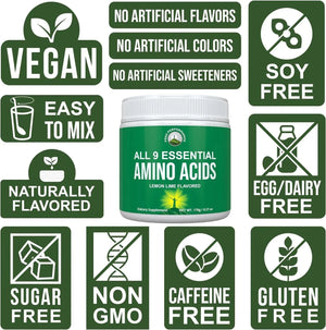 PEAK PERFORMANCE - Peak Performance All 9 Essential Amino Acids Powder Lemon Lime 176Gr. - The Red Vitamin MX - Suplementos Alimenticios - {{ shop.shopifyCountryName }}