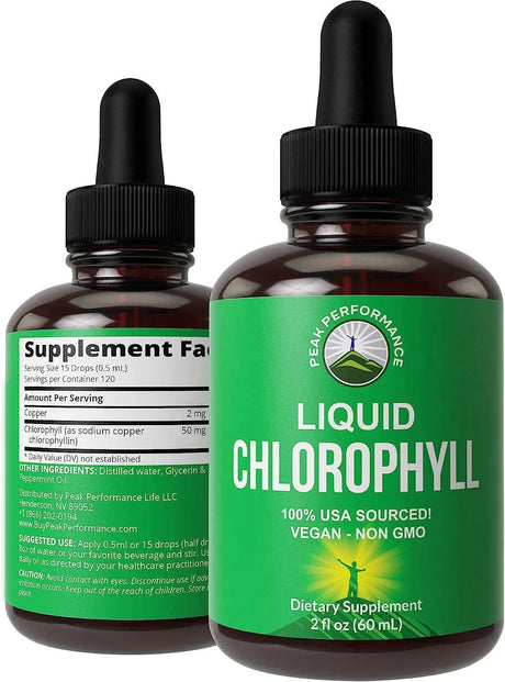 PEAK PERFORMANCE - Peak Performance Chlorophyll Liquid Drops 60Ml. - The Red Vitamin MX - Suplementos Alimenticios - {{ shop.shopifyCountryName }}