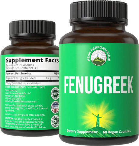 PEAK PERFORMANCE - Peak Performance Fenugreek 60 Capsulas - The Red Vitamin MX - Suplementos Alimenticios - {{ shop.shopifyCountryName }}