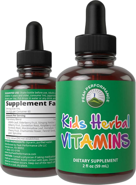 PEAK PERFORMANCE - Peak Performance Kids Vitamins From Herbs Liquid 59Ml. - The Red Vitamin MX - Suplementos Alimenticios - {{ shop.shopifyCountryName }}