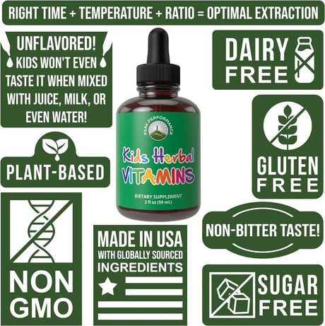 PEAK PERFORMANCE - Peak Performance Kids Vitamins From Herbs Liquid 59Ml. - The Red Vitamin MX - Suplementos Alimenticios - {{ shop.shopifyCountryName }}