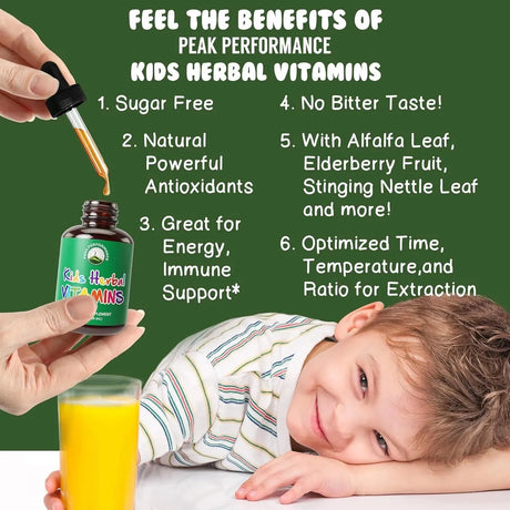 PEAK PERFORMANCE - Peak Performance Kids Vitamins From Herbs Liquid 59Ml. - The Red Vitamin MX - Suplementos Alimenticios - {{ shop.shopifyCountryName }}