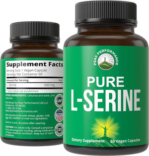 PEAK PERFORMANCE - Peak Performance L-Serine 500Mg. 60 Capsulas - The Red Vitamin MX - Suplementos Alimenticios - {{ shop.shopifyCountryName }}