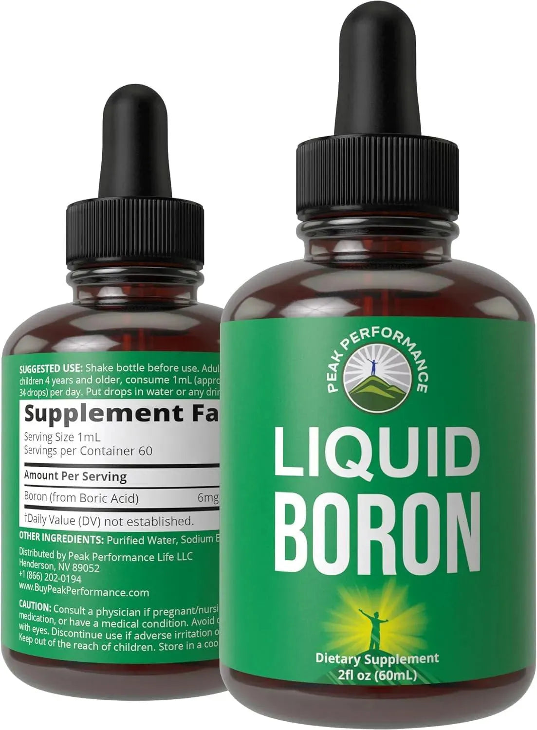 PEAK PERFORMANCE - Peak Performance Liquid Boron 60Ml. - The Red Vitamin MX - Suplementos Alimenticios - {{ shop.shopifyCountryName }}