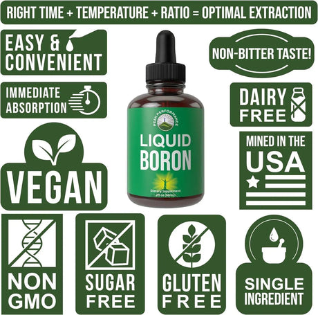 PEAK PERFORMANCE - Peak Performance Liquid Boron 60Ml. - The Red Vitamin MX - Suplementos Alimenticios - {{ shop.shopifyCountryName }}