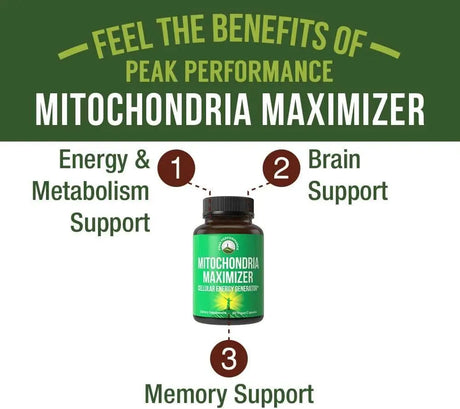 PEAK PERFORMANCE - Peak Performance Mitochondria Maximizer with CoQ10 and Active PQQ 60 Capsulas - The Red Vitamin MX - Suplementos Alimenticios - {{ shop.shopifyCountryName }}