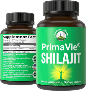 PEAK PERFORMANCE - Peak Performance PrimaVie Purified Shilajit 30 Capsulas - The Red Vitamin MX - Suplementos Alimenticios - {{ shop.shopifyCountryName }}