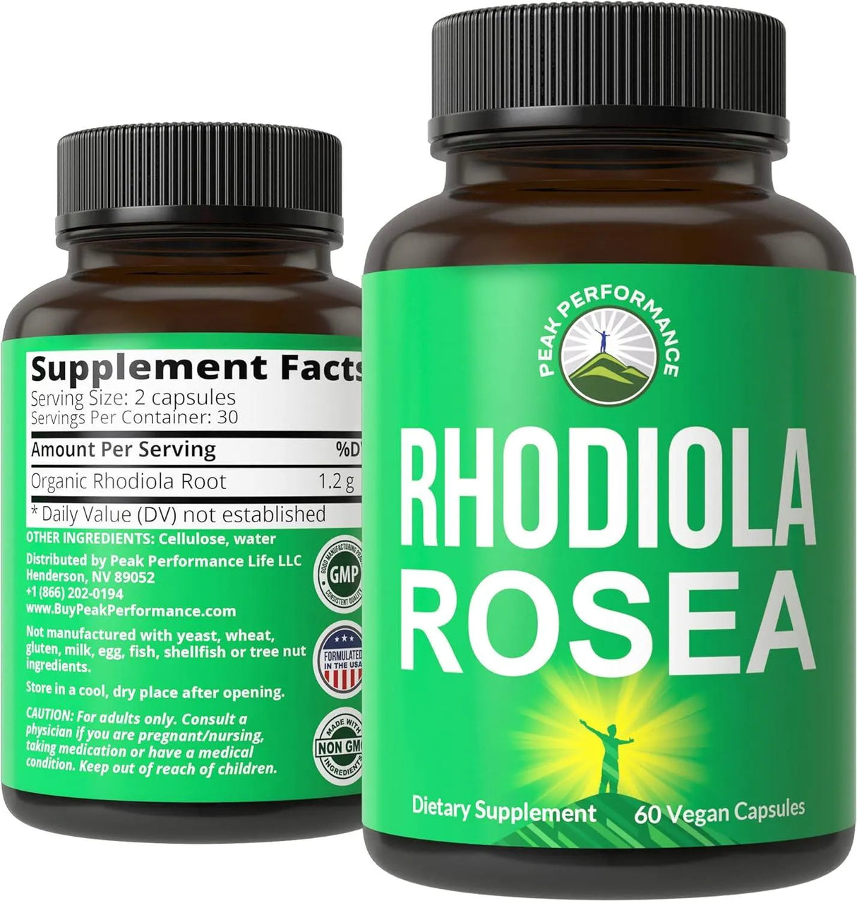 PEAK PERFORMANCE - Peak Performance Rhodiola Rosea 1200Mg. 60 Capsulas - The Red Vitamin MX - Suplementos Alimenticios - {{ shop.shopifyCountryName }}