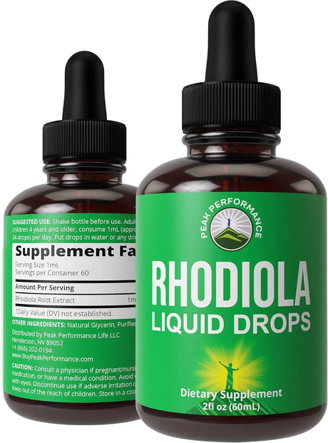 PEAK PERFORMANCE - Peak Performance Rhodiola Rosea Liquid Drops 60Ml. - The Red Vitamin MX - Suplementos Alimenticios - {{ shop.shopifyCountryName }}