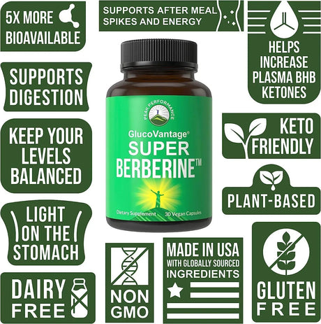 PEAK PERFORMANCE - Super Berberine Supplement 30 Capsulas - The Red Vitamin MX - Suplementos Alimenticios - {{ shop.shopifyCountryName }}