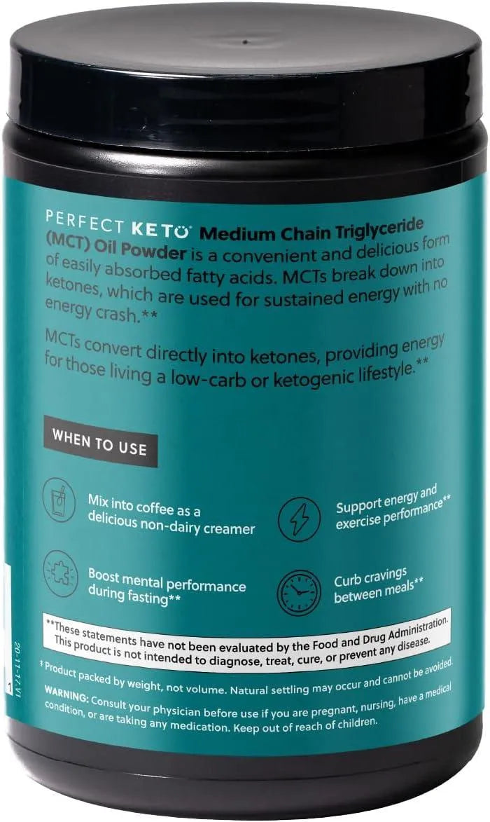 PERFECT KETO - Perfect Keto MCT Oil C8 Powder Vanilla 320Gr. - The Red Vitamin MX - Suplementos Alimenticios - {{ shop.shopifyCountryName }}