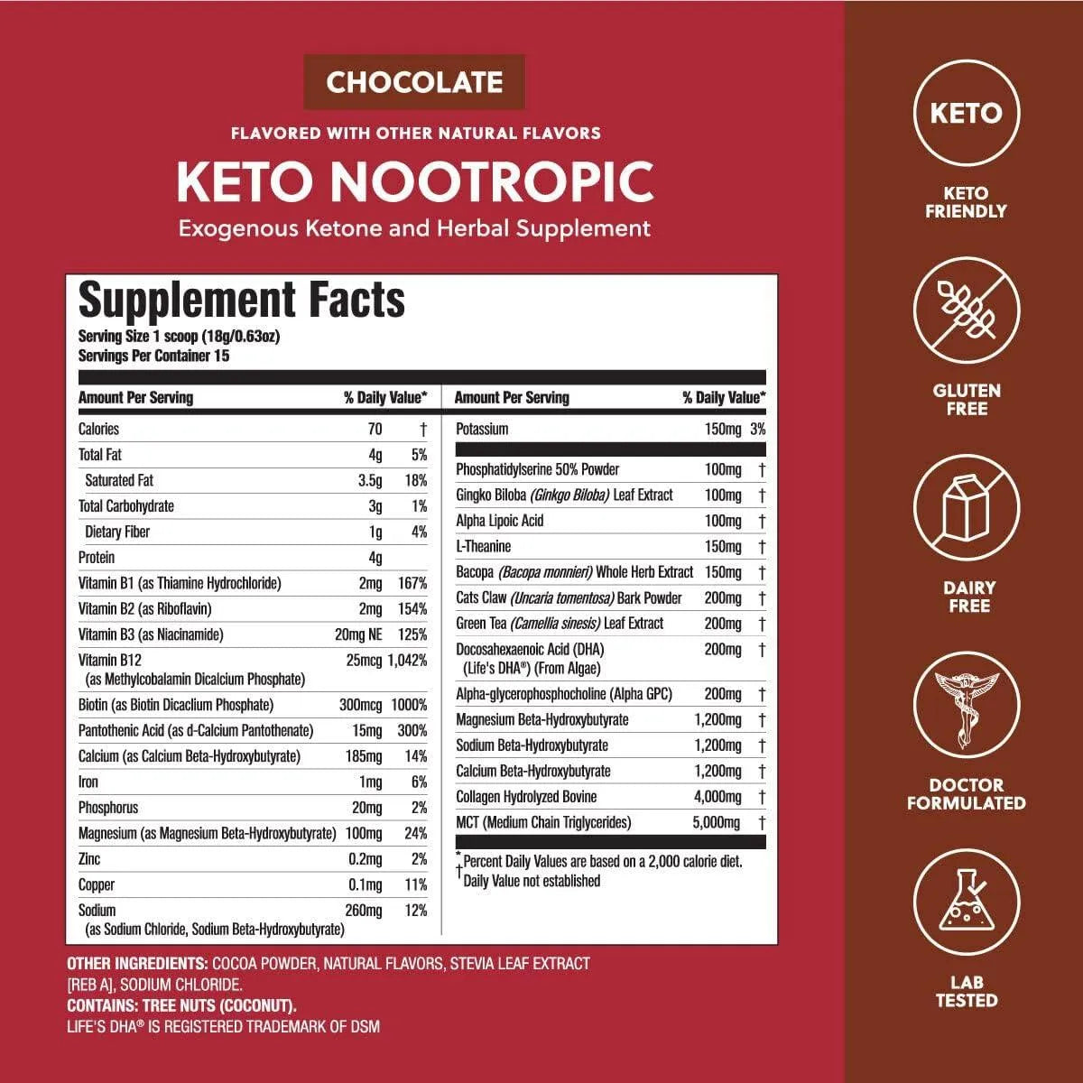 PERFECT KETO - Perfect Keto Nootropic Brain Supplement 271Gr. - The Red Vitamin MX - Suplementos Alimenticios - {{ shop.shopifyCountryName }}