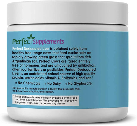 PERFECT SUPPLEMENTS - Perfect Supplements Perfect Desiccated Liver Powder 180Gr. - The Red Vitamin MX - Suplementos Alimenticios - {{ shop.shopifyCountryName }}