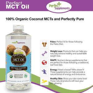 PERFECT SUPPLEMENTS - Perfect Supplements Perfect MCT Oil 887Ml. - The Red Vitamin MX - Suplementos Alimenticios - {{ shop.shopifyCountryName }}