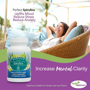 PERFECT SUPPLEMENTS - Perfect Supplements Spirulina 120 Capsulas - The Red Vitamin MX - Suplementos Alimenticios - {{ shop.shopifyCountryName }}