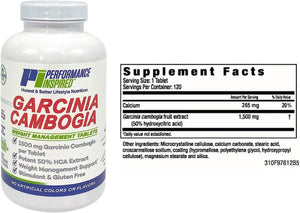 PERFORMANCE INSPIRED - Performance Inspired Garcinia Cambogia 1500Mg. 120 Capsulas - The Red Vitamin MX - Suplementos Alimenticios - {{ shop.shopifyCountryName }}