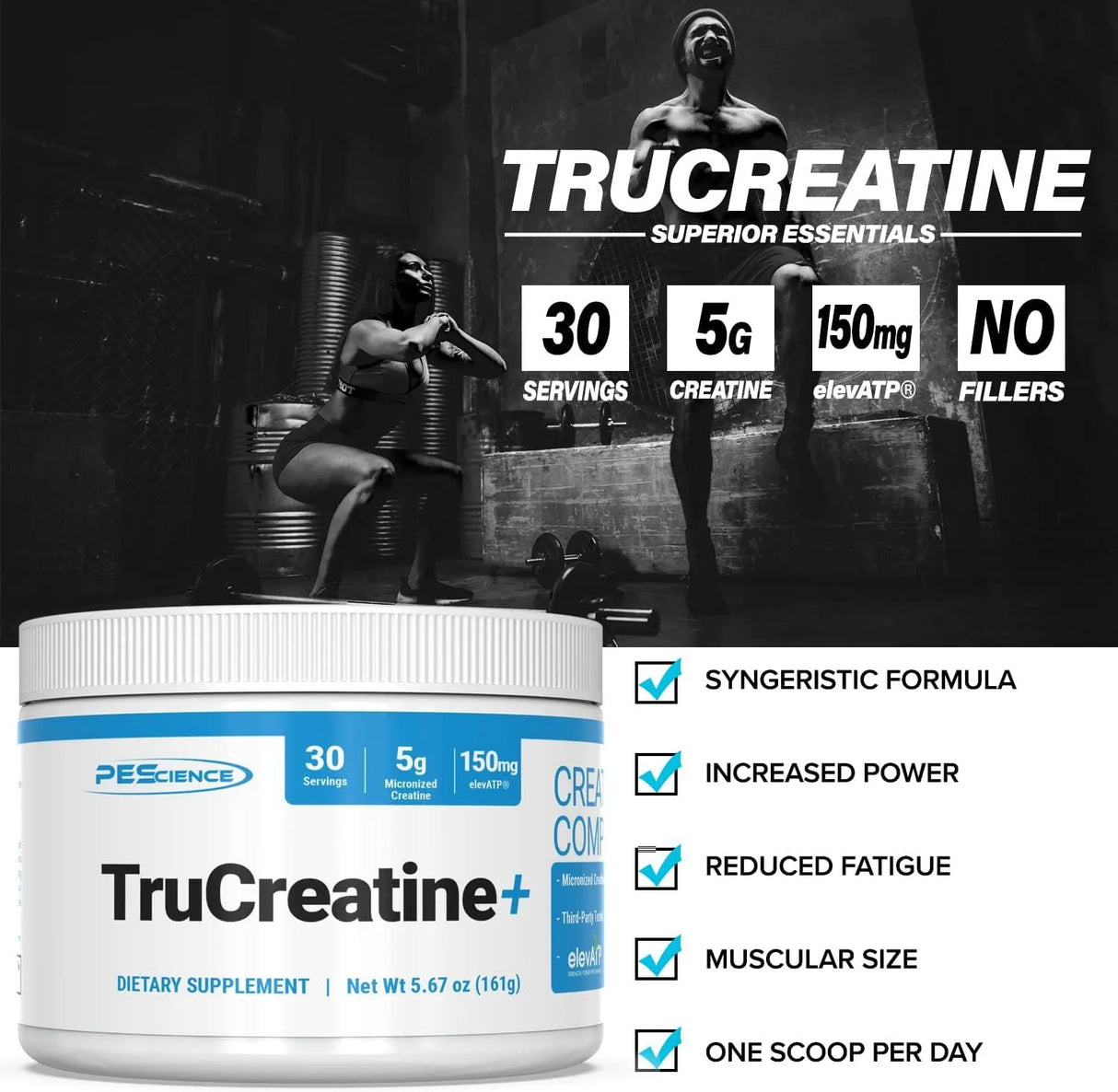 PESCIENCE - PEScience TruCreatine+ Pure Creatine Monohydrate Powder 30 Servicios 161Gr. - The Red Vitamin MX - Suplementos Alimenticios - {{ shop.shopifyCountryName }}