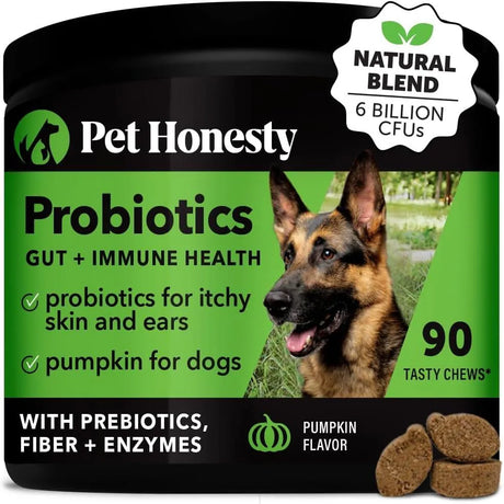 PET HONESTY - Pet Honesty Probiotics for Dogs Pumpkin 90 Masticables - The Red Vitamin MX - Probióticos Para Perros - {{ shop.shopifyCountryName }}