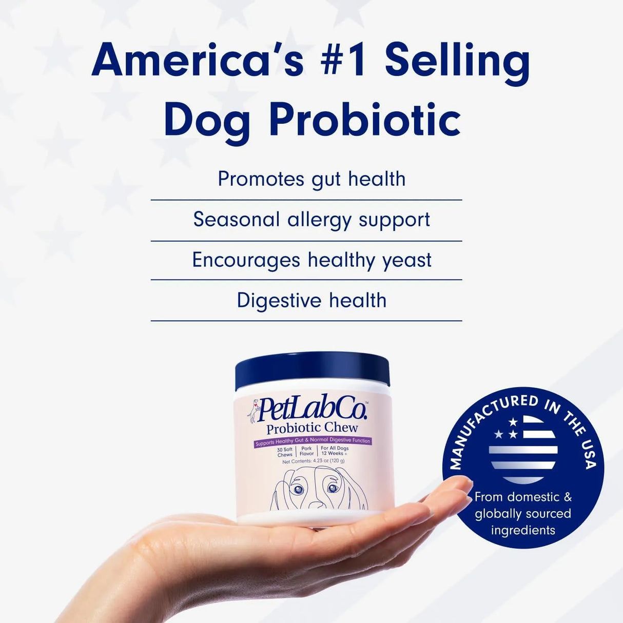 PETLAB CO. - PetLab Co. Probiotics for Dogs Pork 2 Pack 30 Masticables - The Red Vitamin MX - Probióticos Para Perros - {{ shop.shopifyCountryName }}