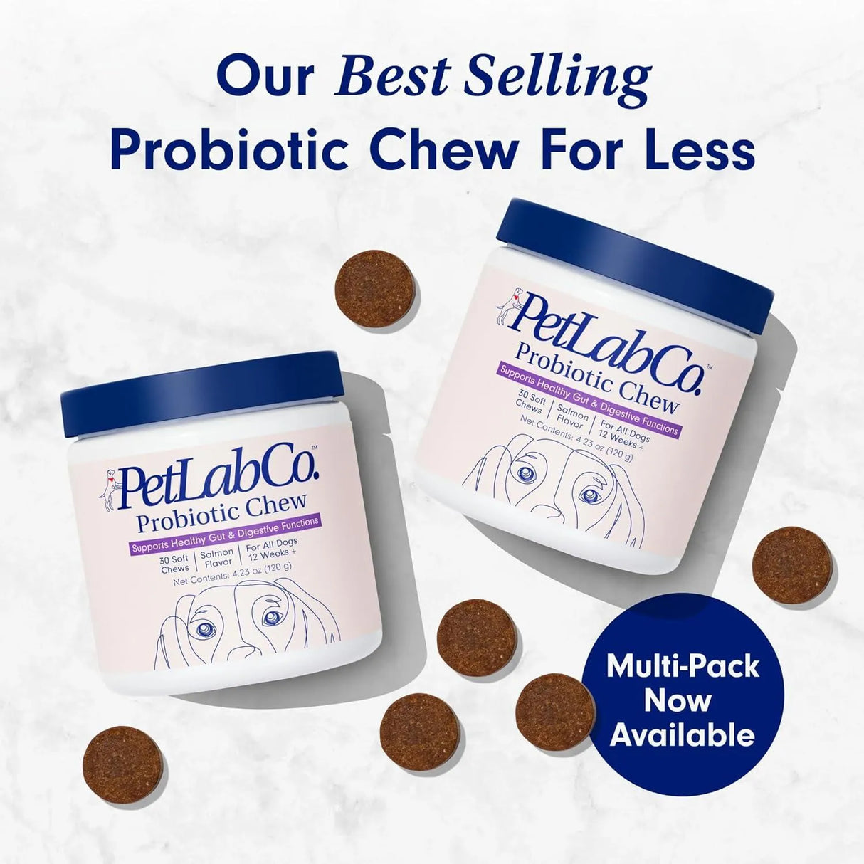 PETLAB CO. - PetLab Co. Probiotics for Dogs Salmon Flavor 30 Masticables 2 Pack - The Red Vitamin MX - Probióticos Para Perros - {{ shop.shopifyCountryName }}