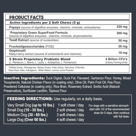 PETVITALITYPRO - PetVitalityPRO Probiotics for Dogs with Natural Digestive Enzymes 60 Masticables - The Red Vitamin MX - Probióticos Para Perros - {{ shop.shopifyCountryName }}