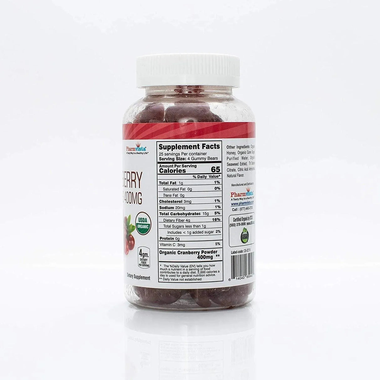 PHARMVISTA - Pharmvista Cranberry Gummies 400Mg. 90 Gomitas - The Red Vitamin MX - Suplementos Alimenticios - {{ shop.shopifyCountryName }}