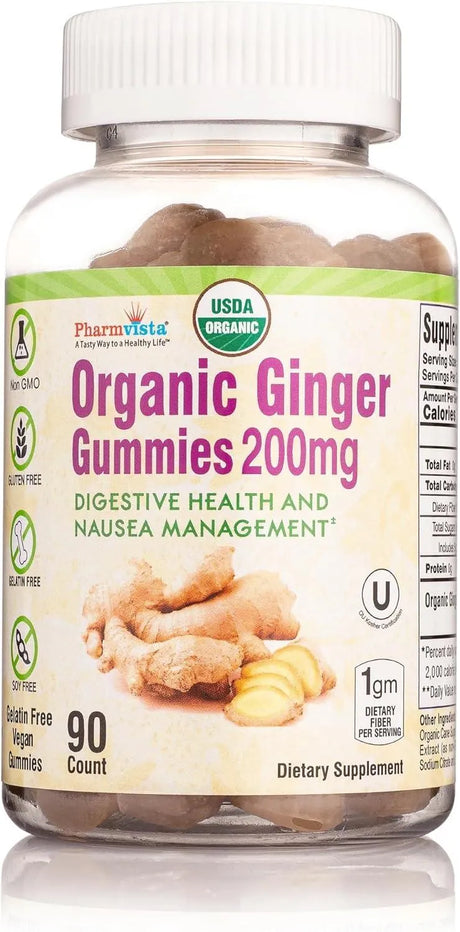 PHARMVISTA - Pharmvista Organic Ginger Gummies 200Mg. 90 Gomitas - The Red Vitamin MX - Suplementos Alimenticios - {{ shop.shopifyCountryName }}