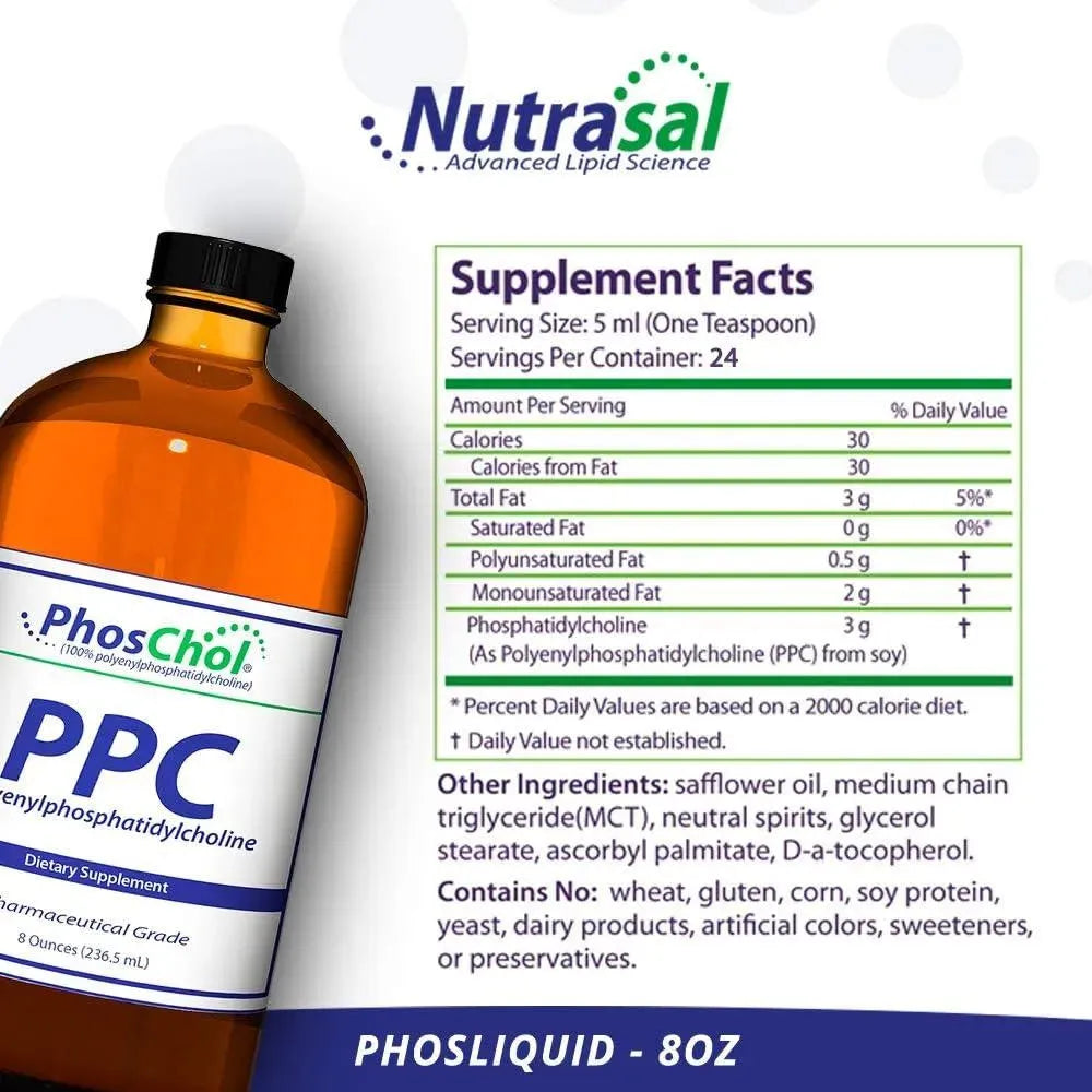 PHOSCOL - PhosChol PPC Polyenyl PhosphatidylCholine 3000Mg. 236.5Ml. - The Red Vitamin MX - Suplementos Alimenticios - {{ shop.shopifyCountryName }}