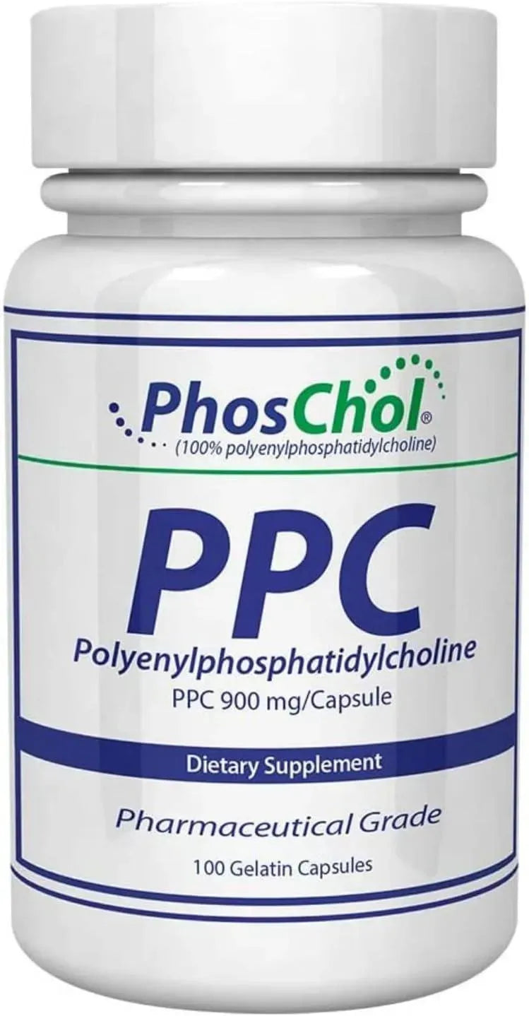 PHOSCOL - PhosChol PPC Polyenyl PhosphatidylCholine 900Mg. 100 Capsulas - The Red Vitamin MX - Suplementos Alimenticios - {{ shop.shopifyCountryName }}