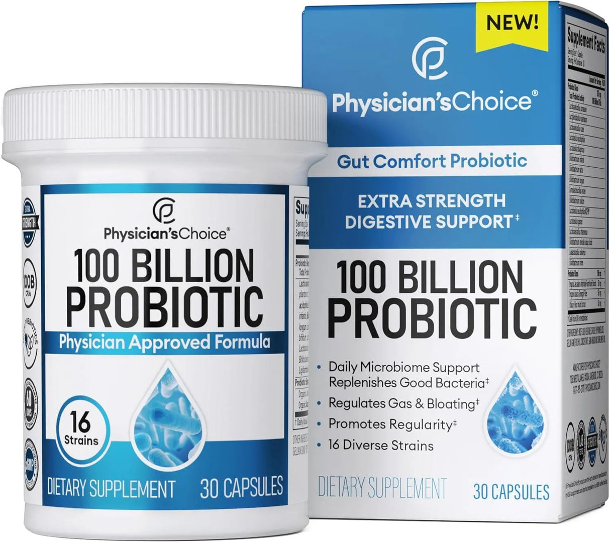 PHYSICIAN'S CHOICE - Physician's CHOICE 100 Billion Advanced Probiotic 30 Capsulas - The Red Vitamin MX - Suplementos Alimenticios - {{ shop.shopifyCountryName }}